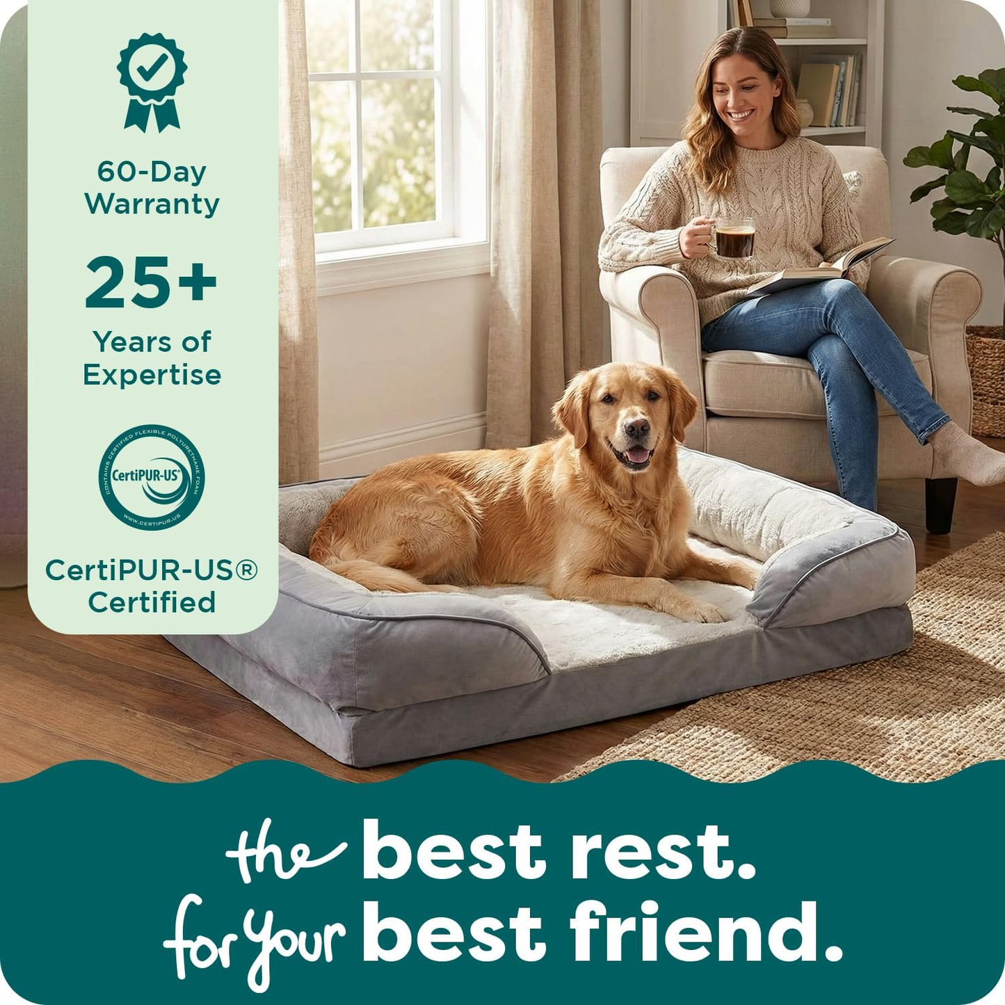 Memory Foam Dog Bed Large