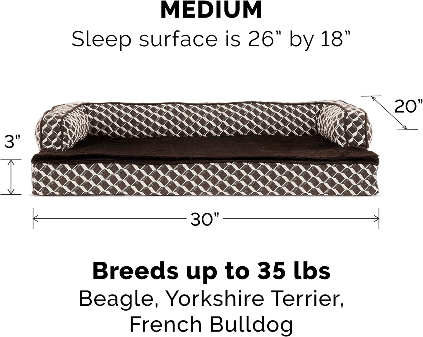 Orthopedic Dog Bed Medium/Small